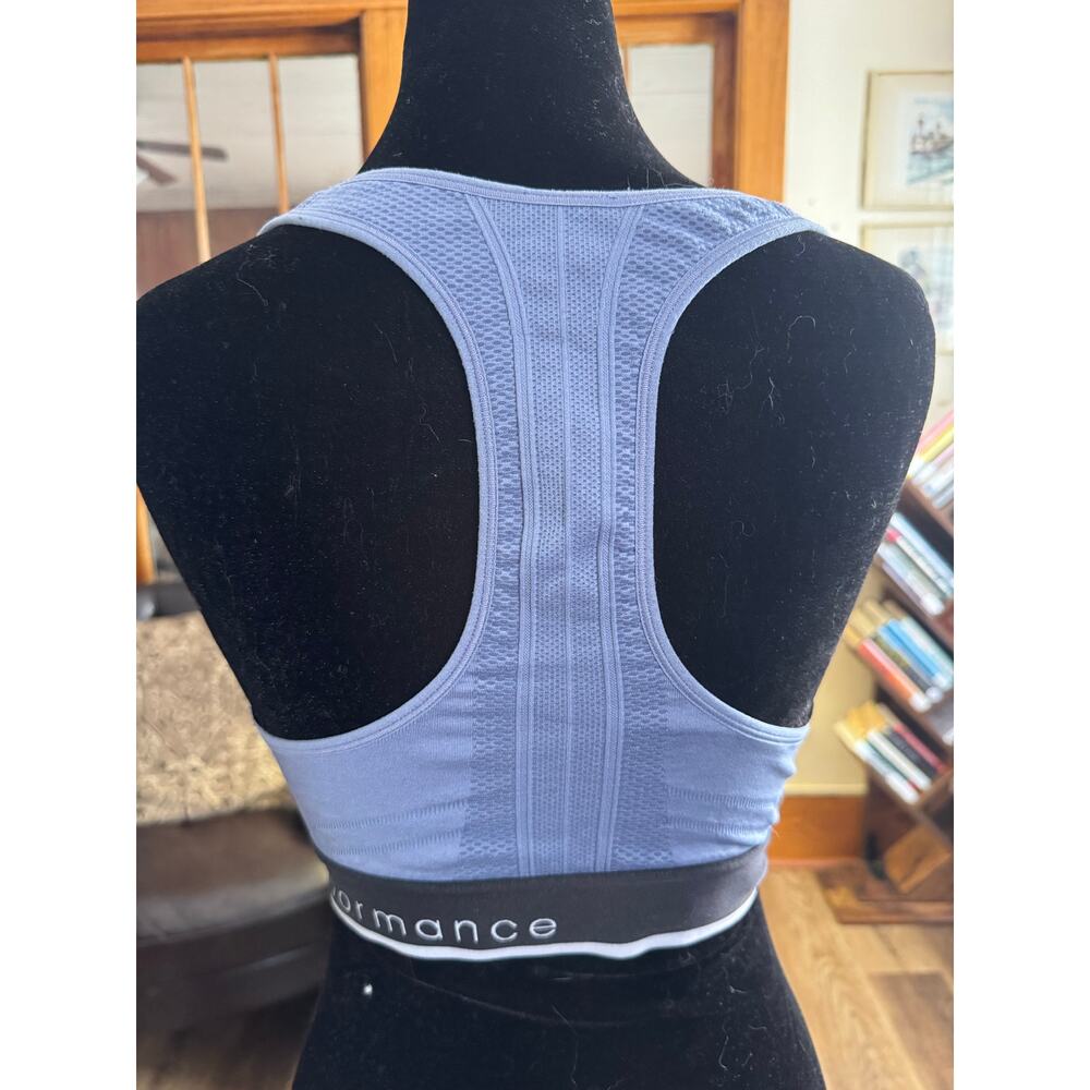 Calvin Klein Performance Blue Seamless Sports Bra Women’s Large - Picture 3 of 7